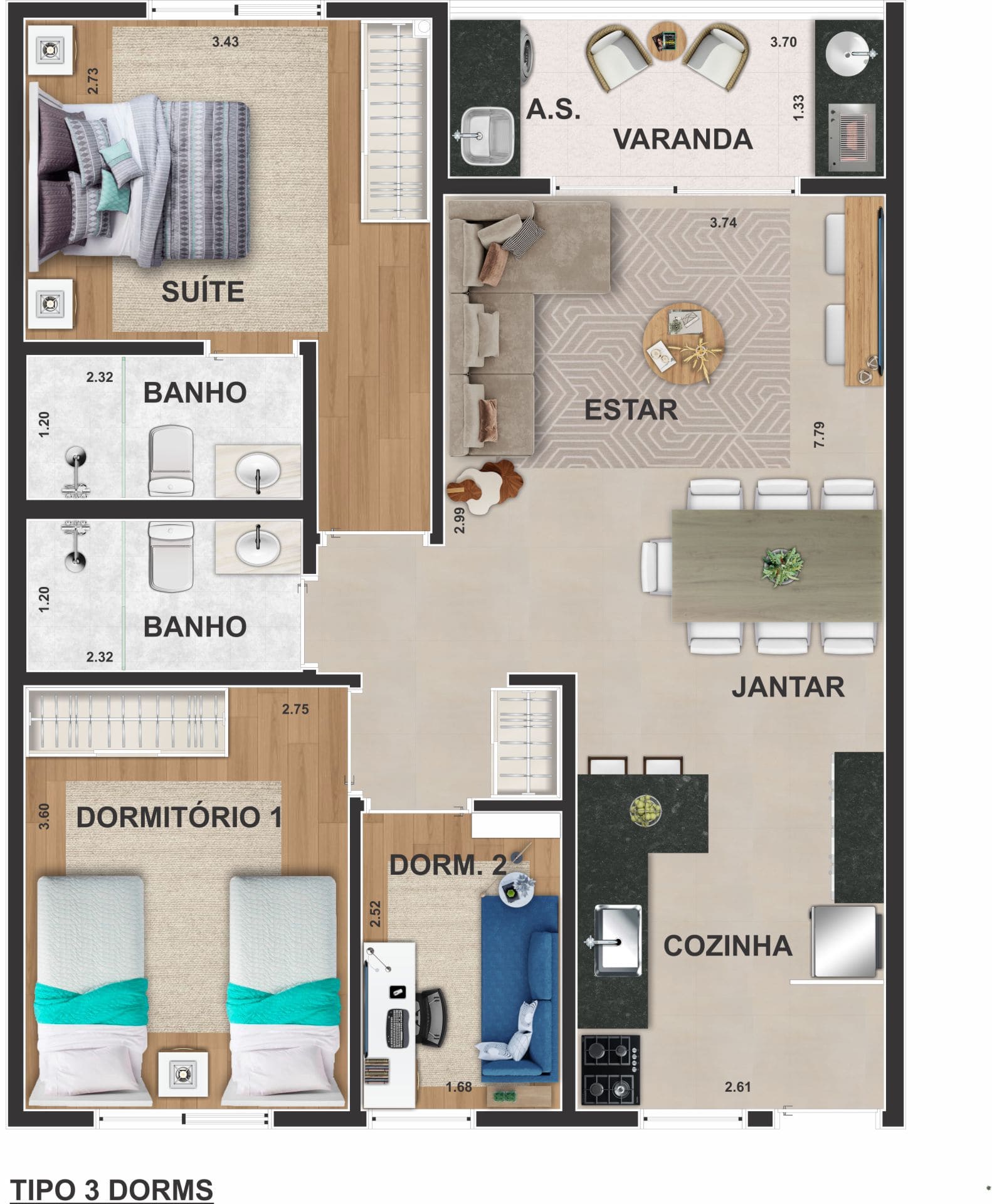 Foto Marimbá Flat 3