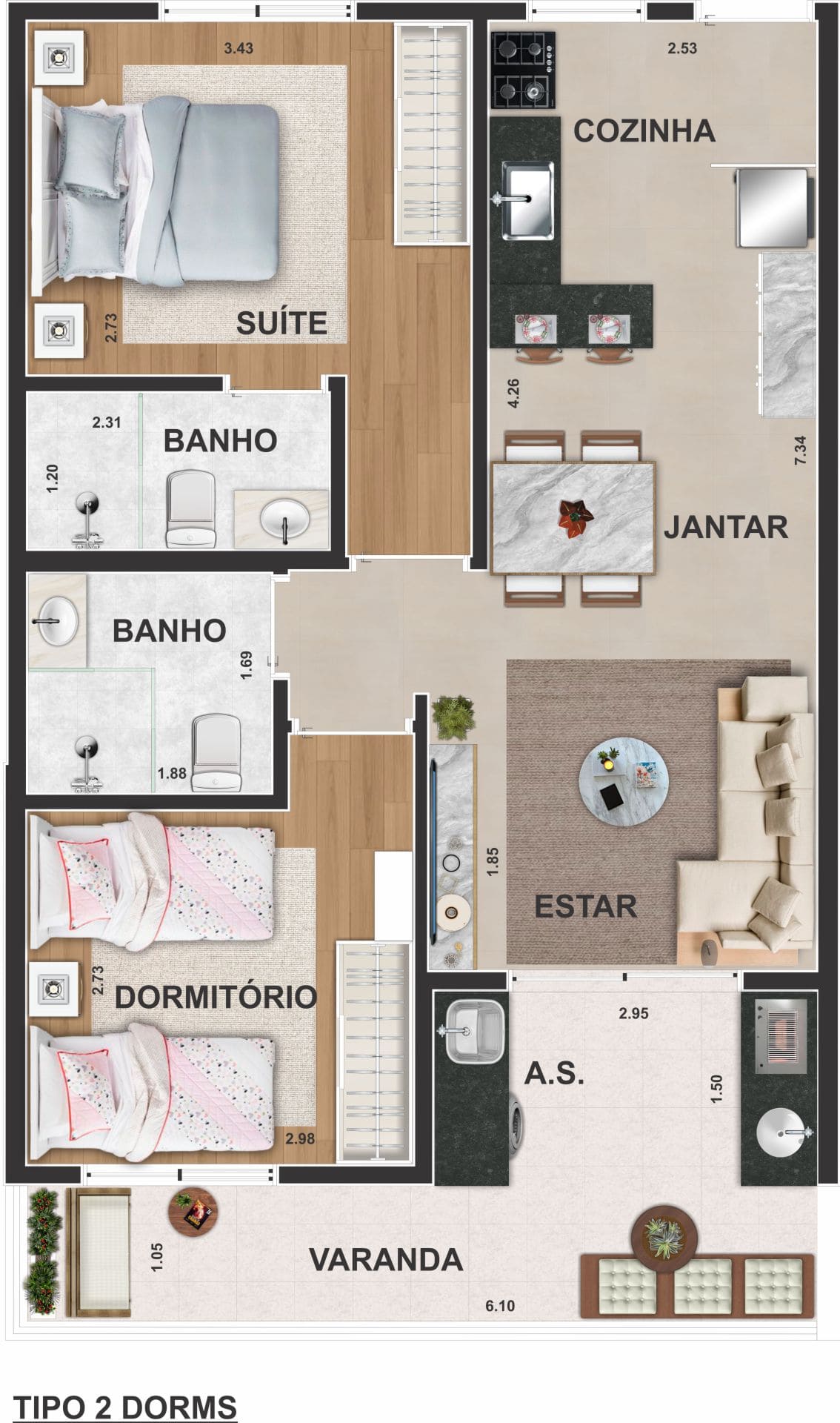 Foto Marimbá Flat 3