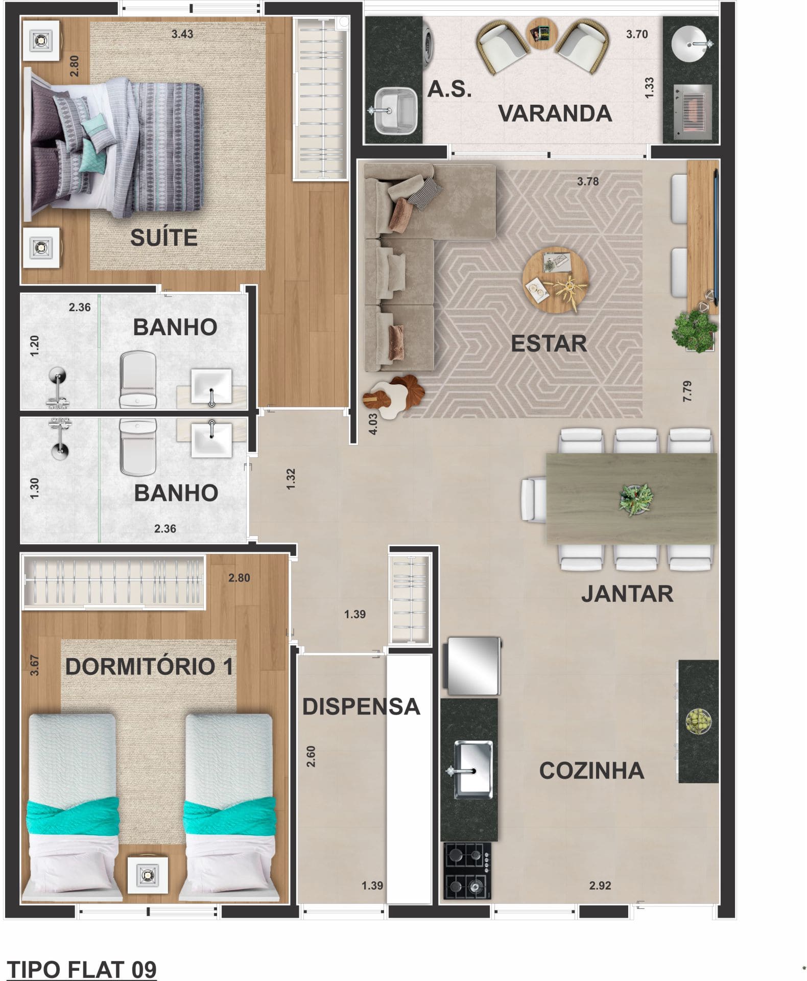 Foto Marimbá Flat 3