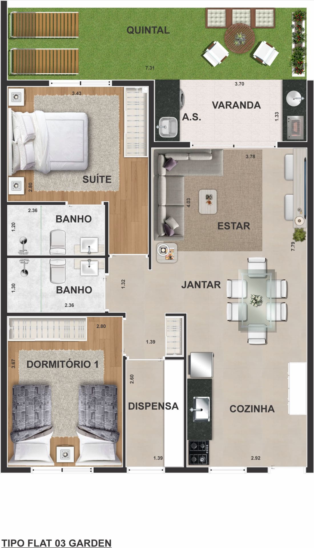 Foto Marimbá Flat 3